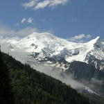 Monte Branco visto de Chamonix às 10h00 de 8/6/2008