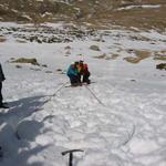 Colocação de protecções em neve