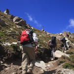 A caminho do Coll de Pessons