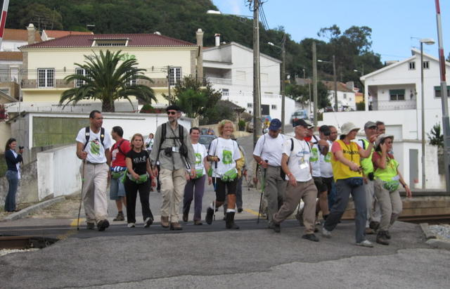 Patricia Vitorino, Vereadora da CM Sobral, regista a passagem da frente da 6ª MARCHA dos FORTES®