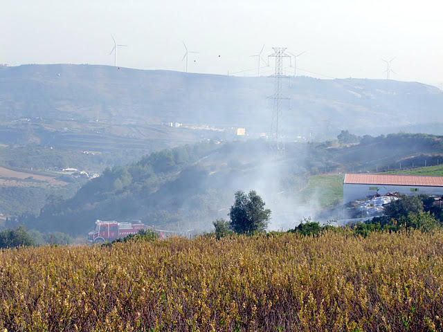 O fogo esteve para condicionar a ida ao Forte da Ajuda Grande