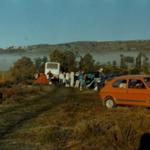 Acampámos à beira Cávado; muito frio e névoa sobre o rio foto