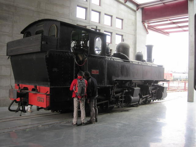 No Museu Ferroviário do Entroncamento