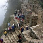 Descendo para Machu Picchu
