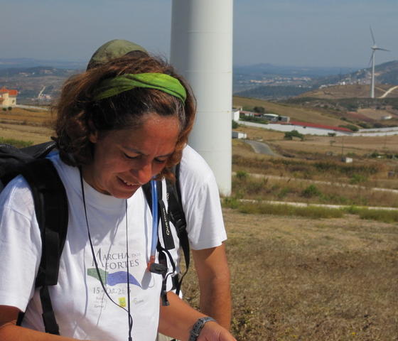 Luisa, a grande responsável da 6ª Marcha, reconheceu todos os novos troços- mais de 21Km!