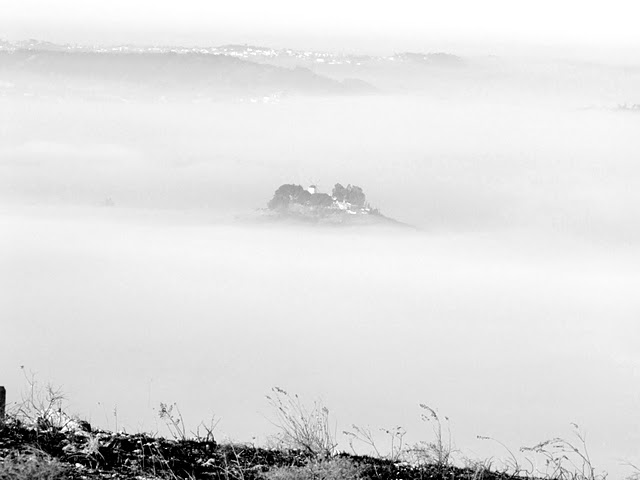 "Ilha" na neblina