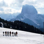 De regresso, com o monte Aiguille ao fundo...