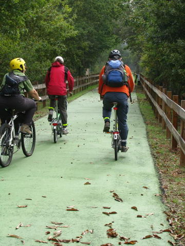 De bicicleta na ciclovia