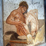 Museu Arqueológico Nacional de Nápoles Mosaico erótico...