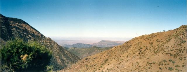 A caminho do Toubkal - a planície de Agadir