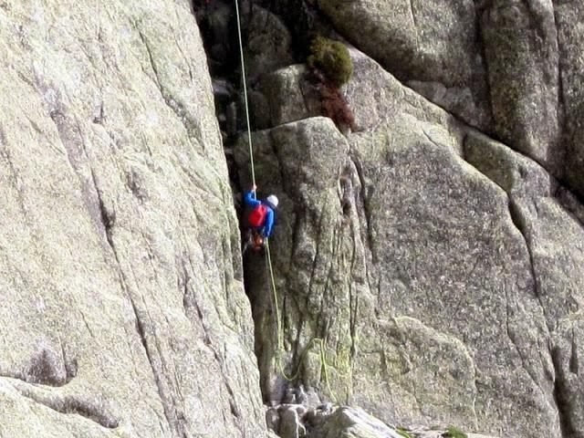 Rappel, na torre Maria Luisa