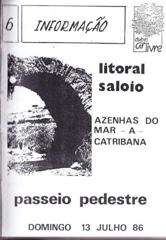A ponte romana da Catribana, em 1986... (capa da Informação nº 6!)