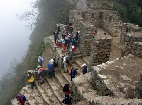 Descendo para Machu Picchu