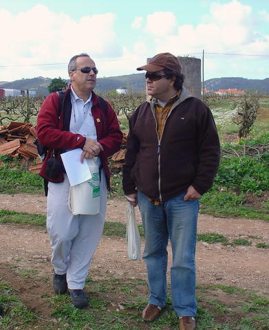 José Manuel Pombo Duarte com o Presidente da Câmara do Bombarral